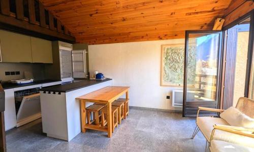 Ski verhuur Appartement 3 kamers 6 personen (60m²) - Résidence Carlines - Pelvoux - Woonkamer