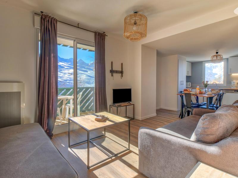 Rent in ski resort 3 room apartment 6 people (Supérieur) - La Résidence Les Balcons du Soleil - Peyragudes - Living room