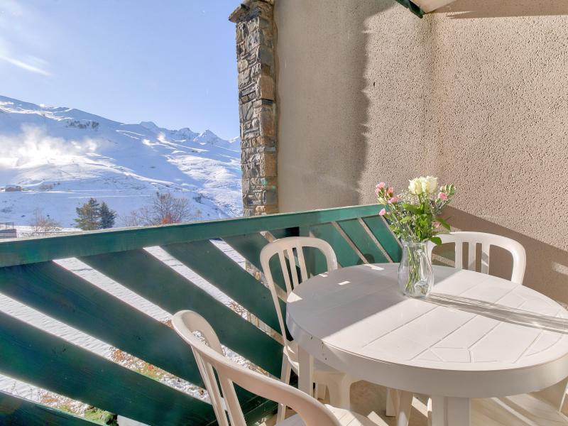 Alquiler al esquí Apartamento cabina para 4 personas - La Résidence Les Balcons du Soleil - Peyragudes - Balcón