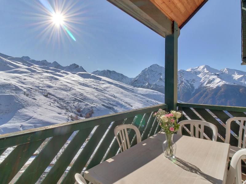 Ski verhuur Appartement 3 kamers 6 personen - La Résidence Les Balcons du Soleil - Peyragudes - Balkon