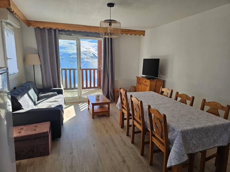 Ski verhuur Appartement 3 kamers bergnis 8 personen (C15) - Les Hauts de Peyragudes - Peyragudes - Woonkamer