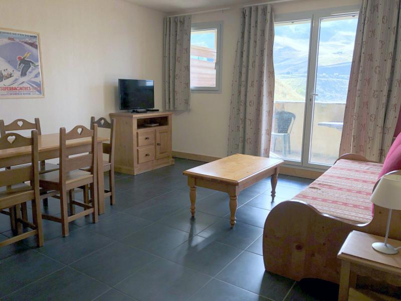 Skiverleih 3-Zimmer-Appartment für 6 Personen (03) - Résidence le Hameau de Balestas - Peyragudes - Wohnzimmer