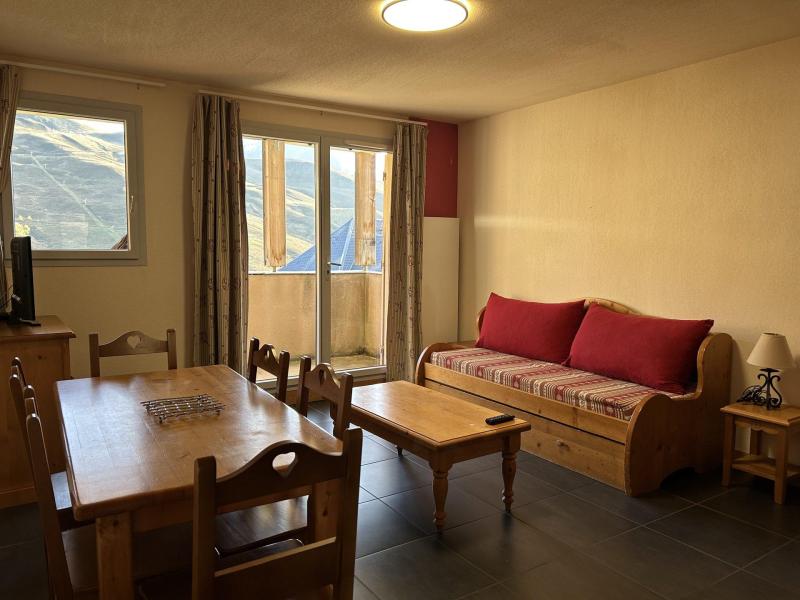 Skiverleih 3 Zimmer Maisonettewohnung für 6 Personen (03) - Résidence le Hameau de Balestas - Peyragudes - Wohnzimmer