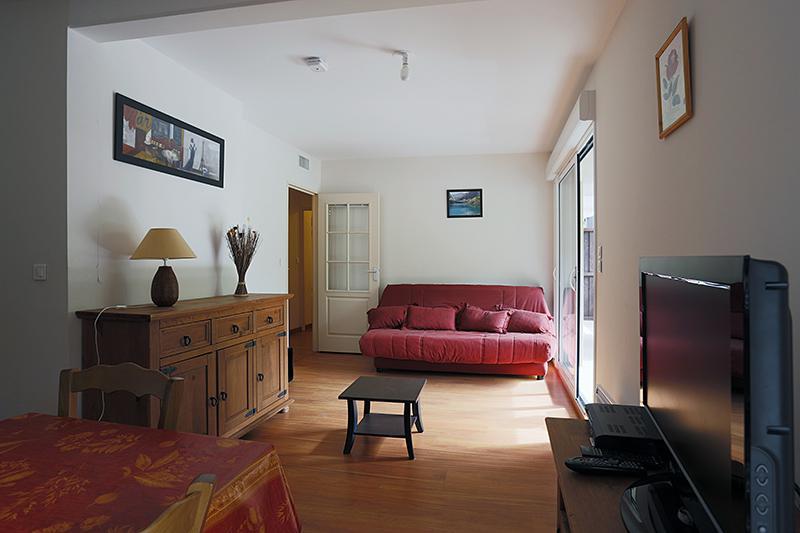 Skiverleih 2-Zimmer-Appartment für 6 Personen (04) - Résidence le Sérias - Peyragudes - Wohnzimmer