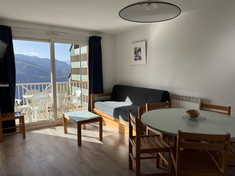 Skiverleih 2-Zimmer-Holzhütte für 6 Personen (51) - Résidence les Balcons du Soleil 1 - Peyragudes - Wohnzimmer