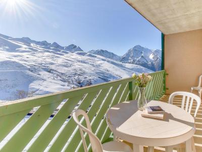 Alquiler al esquí Apartamento 2 piezas para 4 personas - La Résidence Les Balcons du Soleil - Peyragudes - Balcón