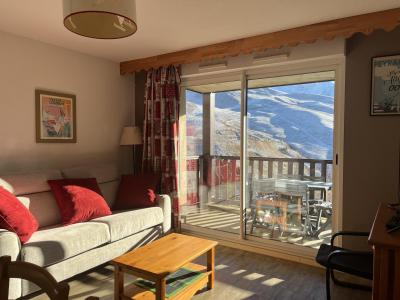 Skiverleih 3-Zimmer-Berghütte für 8 Personen (B10) - Les Hauts de Peyragudes - Peyragudes - Wohnzimmer