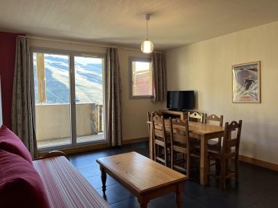 Ski verhuur Appartement 3 kamers 6 personen (04) - Résidence le Hameau de Balestas - Peyragudes - Woonkamer