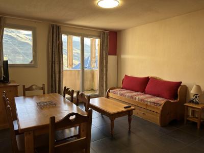 Ski verhuur Appartement duplex 3 kamers 6 personen (03) - Résidence le Hameau de Balestas - Peyragudes - Woonkamer