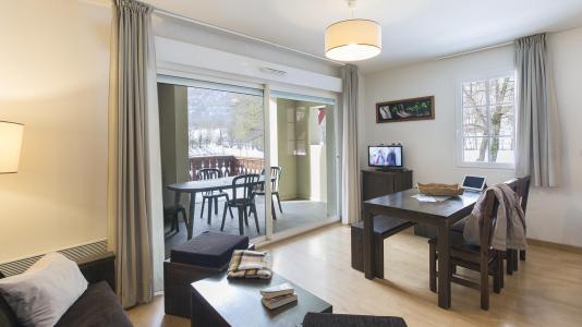 Ski verhuur Résidence les Jardins de Balnéa - Peyragudes - Woonkamer