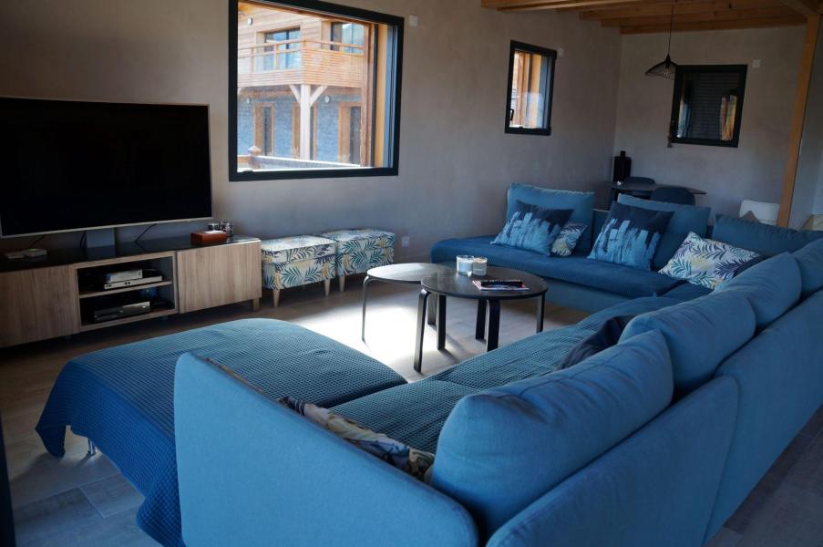 Rent in ski resort 6 room chalet 12 people - Chalet De Praloup - Pra Loup - Living room