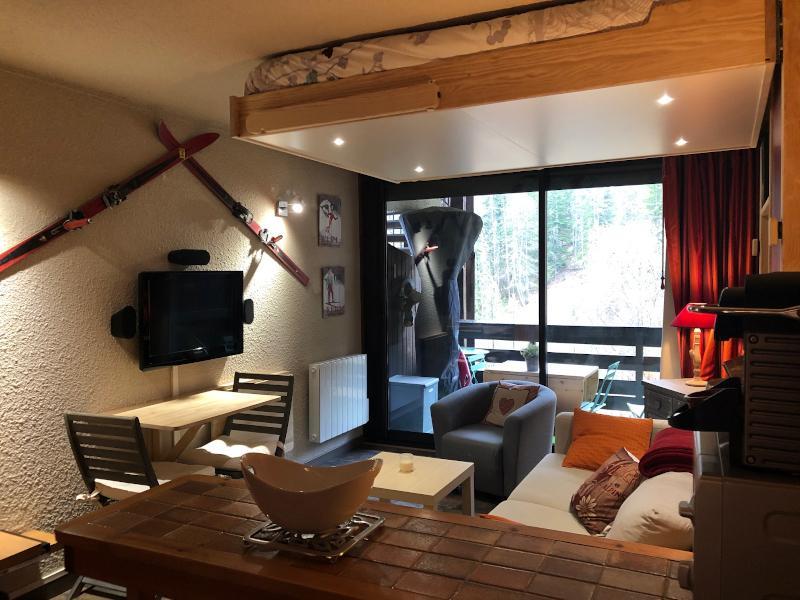 Ski verhuur Studio bergnis 4 personen (202) - Résidence l'Arribau - Pra Loup - Woonkamer