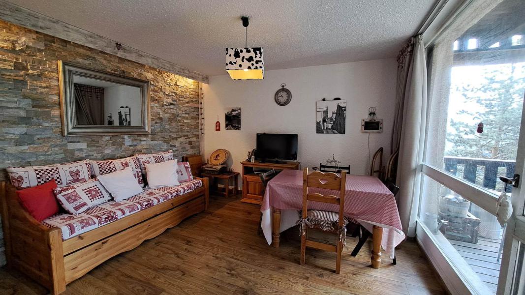 Location au ski Studio coin montagne 4 personnes (206) - Résidence la Bérangère II - Pra Loup - Séjour