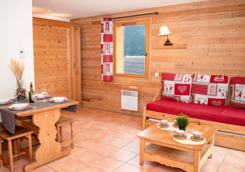 Skiverleih Résidence Les Chalets de Praroustan - Pra Loup - Wohnzimmer