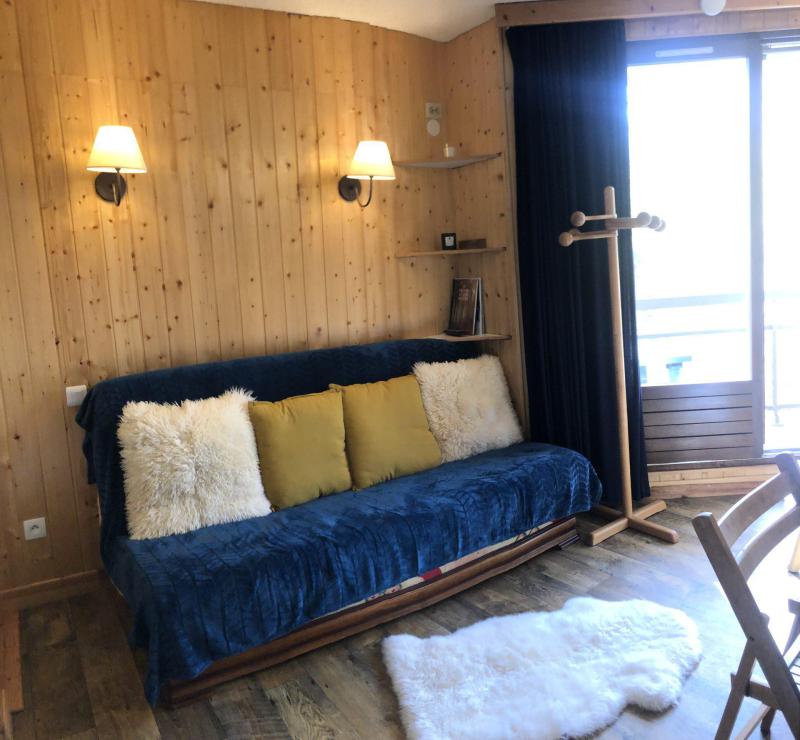 Rent in ski resort Studio sleeping corner 4 people (201) - Résidence les Marmottes Bleues - Pra Loup - Living room