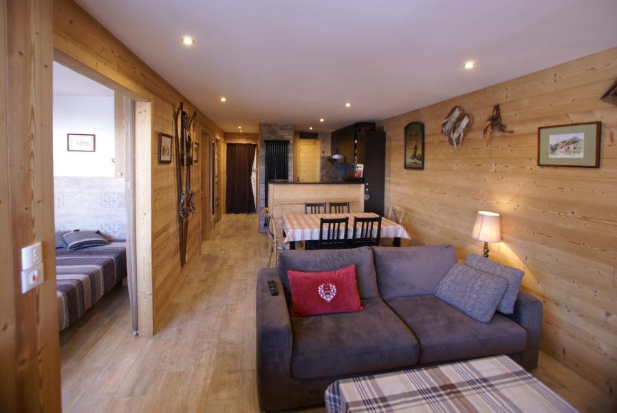Location au ski Appartement 3 pièces cabine 6 personnes (F5) - Résidence les Mélèzes - Pra Loup - Séjour
