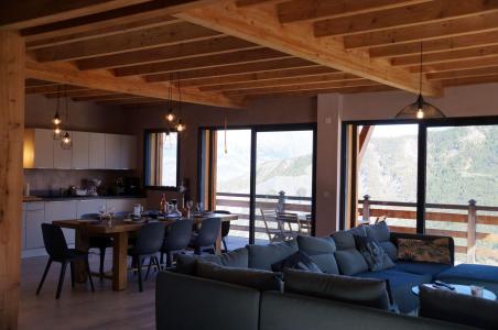 Rent in ski resort 6 room chalet 12 people - Chalet De Praloup - Pra Loup - Living room