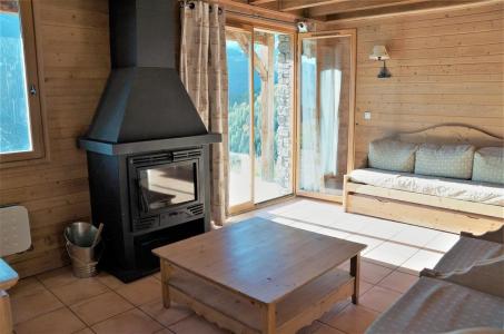 Rent in ski resort 5 room mezzanine chalet 12 people (8) - Les Chalets de Praroustan - Pra Loup - Living room