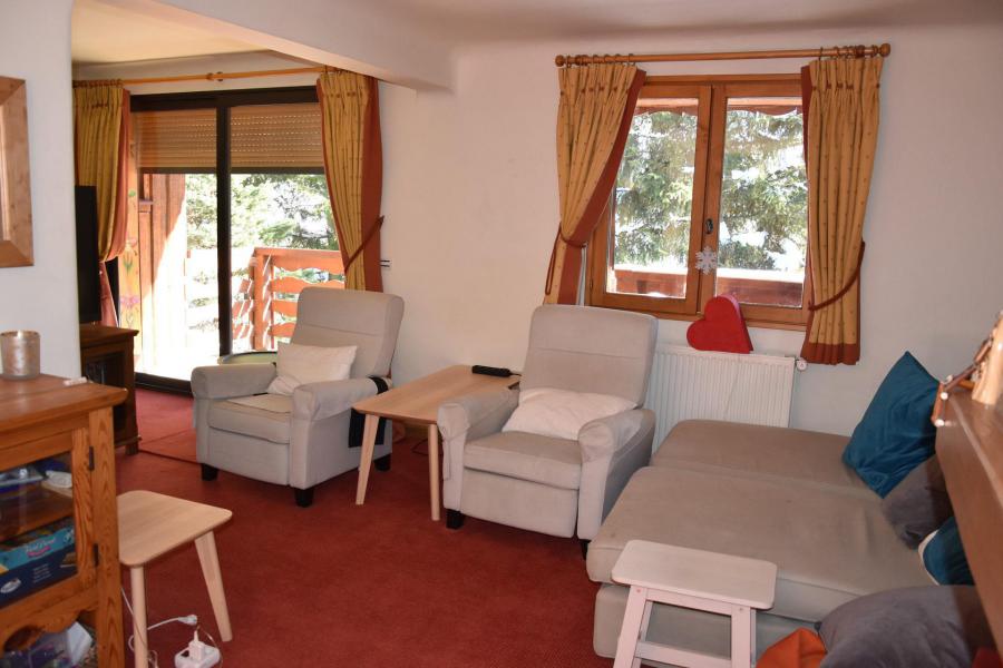Rent in ski resort 6 room triplex chalet 8 people - Chalet Beaulieu - Pralognan-la-Vanoise - Living room