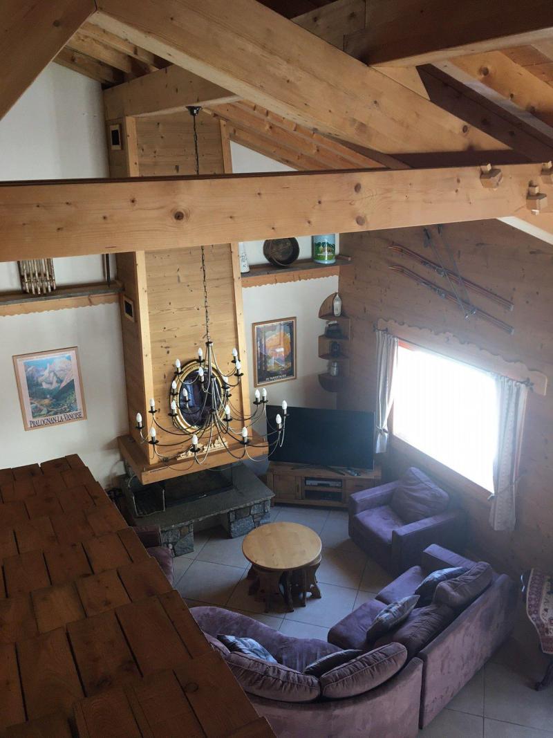 Rent in ski resort 6 room mezzanine apartment 10 people - Chalet le Flocon - Pralognan-la-Vanoise - Living room