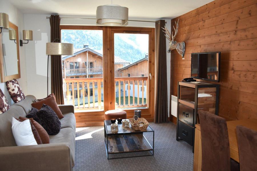 Ski verhuur Appartement 2 kamers 4 personen (A403) - Hauts de la Vanoise - Pralognan-la-Vanoise - Woonkamer