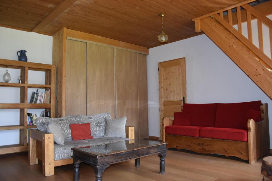 Rent in ski resort 3 room mezzanine chalet 6 people - Le Merlet - Pralognan-la-Vanoise - Living room