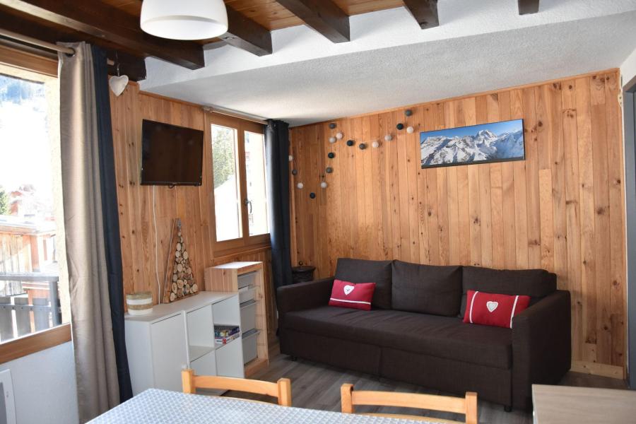 Skiverleih 2 Zimmer Maisonettewohnung für 4 Personen (35B) - Résidence le Chasseforêt - Pralognan-la-Vanoise - Wohnzimmer