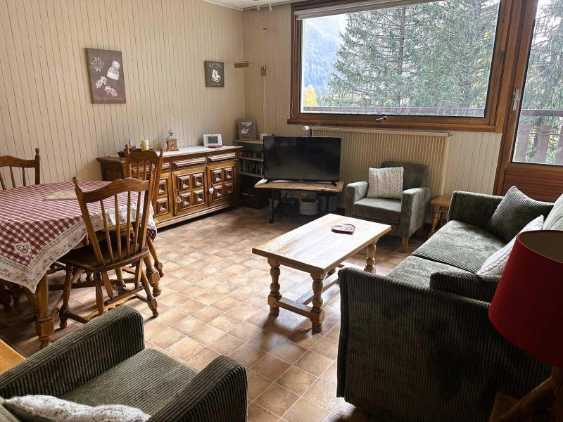 Ski verhuur Appartement 3 kamers 6 personen (D2bis) - Résidence le Petit Marchet - Pralognan-la-Vanoise - Woonkamer