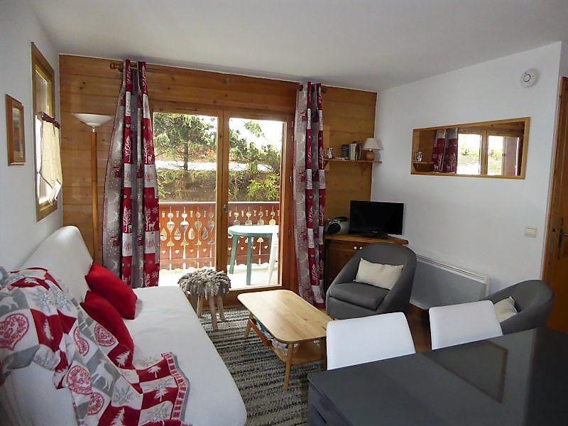 Аренда на лыжном курорте Апартаменты 3 комнат 6 чел. (9B) - Résidence les Alpages de Pralognan B - Pralognan-la-Vanoise - Салон