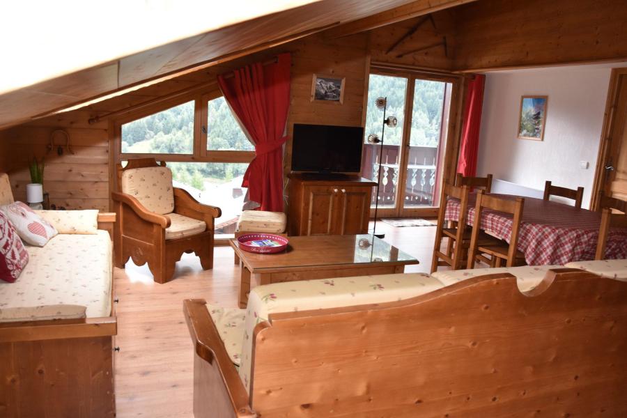 Rent in ski resort 4 room duplex apartment 6 people (19) - Résidence les Alpages de Pralognan C - Pralognan-la-Vanoise - Living room
