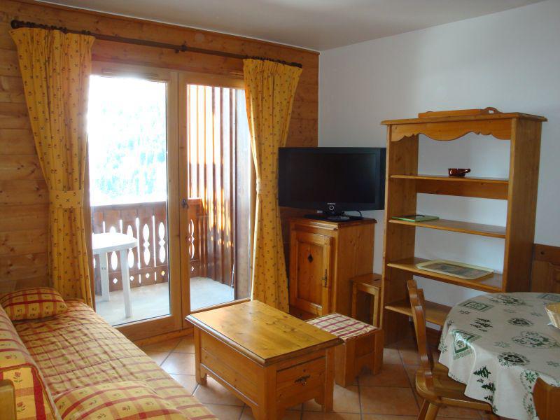 Skiverleih 3-Zimmer-Appartment für 4 Personen (12) - Résidence les Alpages de Pralognan E - Pralognan-la-Vanoise - Wohnzimmer