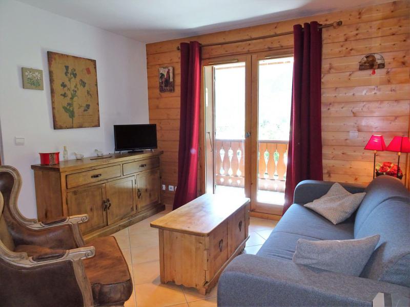 Skiverleih 3-Zimmer-Appartment für 5 Personen (6) - Résidence les Alpages de Pralognan F - Pralognan-la-Vanoise - Wohnzimmer