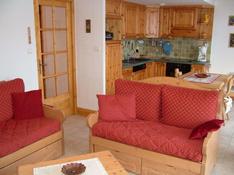 Rent in ski resort 3 room apartment 6 people (6) - Résidence les Chalets du Vallonnet - Pralognan-la-Vanoise - Living room
