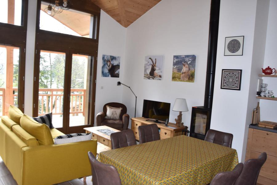 Аренда на лыжном курорте Апартаменты дуплекс 4 комнат 6 чел. (9) - Résidence les Cristaux de la Vanoise - Pralognan-la-Vanoise - Салон