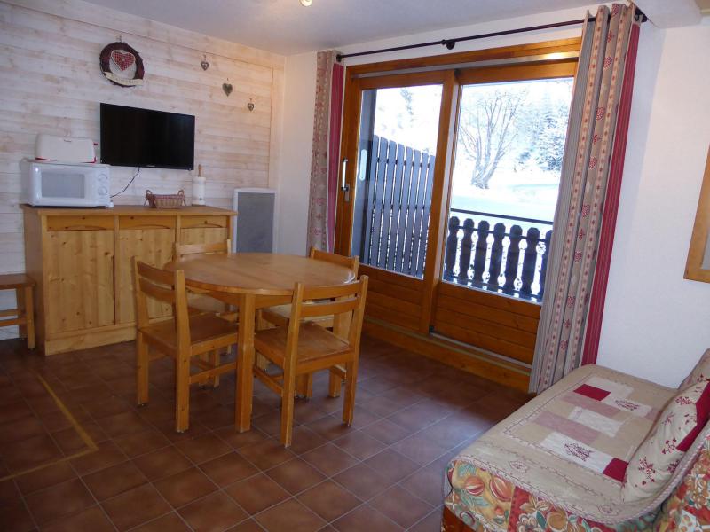 Skiverleih 3-Zimmer-Holzhütte für 6 Personen (2A) - Résidence les Hameaux de la Vanoise - Pralognan-la-Vanoise - Wohnzimmer
