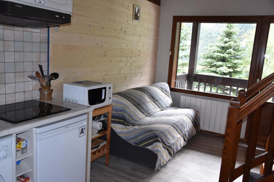 Ski verhuur Appartement 3 kamers mezzanine 6 personen (CC5) - Résidence les Pariettes - Pralognan-la-Vanoise - Woonkamer