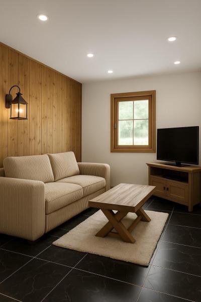 Ski verhuur Chalet du Plateau - Pralognan-la-Vanoise - Woonkamer