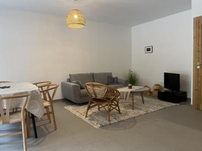 Ski verhuur Appartement 3 kamers 6 personen (04) - Coeur du Village - Pralognan-la-Vanoise - Woonkamer