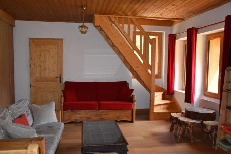 Rent in ski resort 3 room mezzanine chalet 6 people - Le Merlet - Pralognan-la-Vanoise - Living room