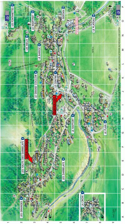 Soggiorno sugli sci Résidence les Alpages de Pralognan B - Pralognan-la-Vanoise - Mappa