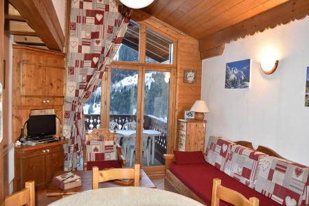 Ski verhuur Appartement duplex 4 kamers 8 personen (16B) - Résidence les Alpages de Pralognan B - Pralognan-la-Vanoise - Woonkamer