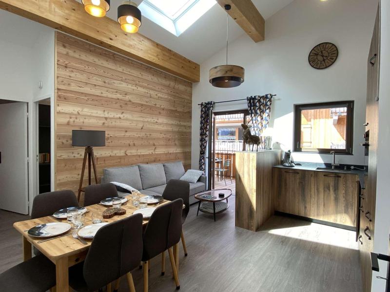 Skiverleih 3-Zimmer-Appartment für 6 Personen (220-B205) - Chalet Saint Victor - Praz sur Arly - Wohnzimmer