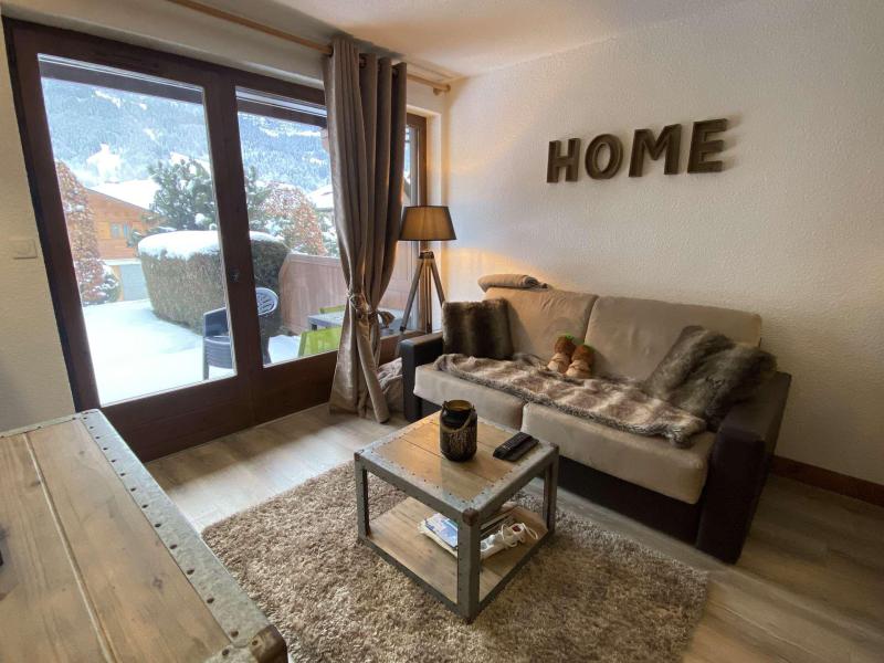 Ski verhuur Appartement 3 kamers 4 personen (490-004) - Le Quartz - Praz sur Arly - Woonkamer