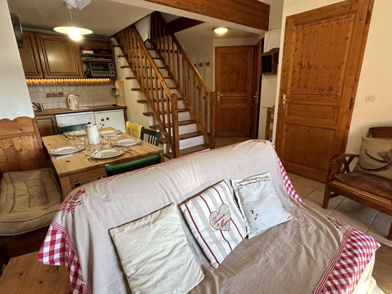 Ski verhuur Appartement 2 kamers mezzanine 6 personen (320) - Résidence le Chamois d'Or - Praz sur Arly - Woonkamer