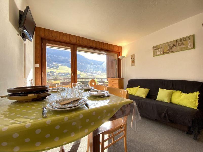 Skiverleih 2-Zimmer-Berghütte für 5 Personen (01D) - Résidence le Clos d'Arly - Praz sur Arly - Wohnzimmer