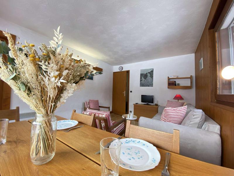 Skiverleih 2-Zimmer-Holzhütte für 5 Personen (B1J) - Résidence le Clos d'Arly - Praz sur Arly - Wohnzimmer