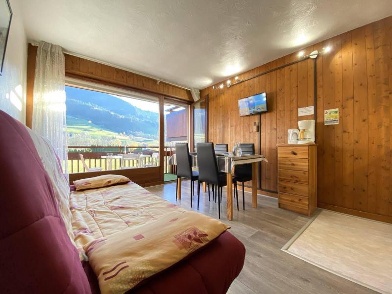 Rent in ski resort Studio sleeping corner 4 people (01G) - Résidence le Clos d'Arly - Praz sur Arly - Living room