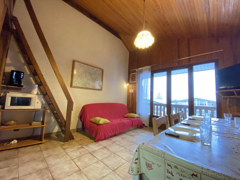 Skiverleih 2-Zimmer-Appartment für 8 Personen (B9) - Résidence le Nantoran - Praz sur Arly - Wohnzimmer