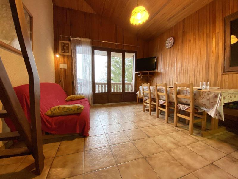 Skiverleih 2-Zimmer-Appartment für 8 Personen (B9) - Résidence le Nantoran - Praz sur Arly - Wohnzimmer