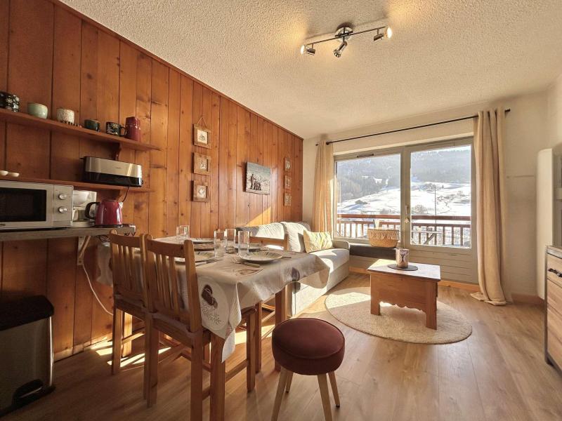 Skiverleih Duplexwohnung 2 Zimmer Schlafnische 6 Personen (033) - Résidence les Alisiers - Praz sur Arly - Wohnzimmer